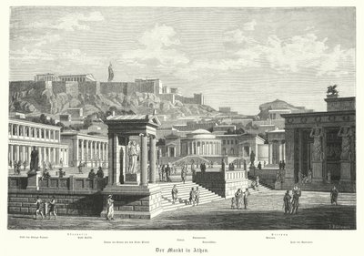 Der Markt in Athen, Antikes Griechenland von German School