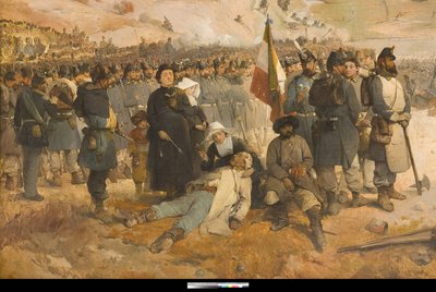 Schlacht an der Tschernaja von Gerolamo Induno