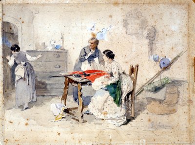 Risorgimento: Die Fünf Tage von Mailand (Cinque giornate di Milano) (18.-22. März 1848): Dies ist eine der ersten Episoden der Revolutionen von 1848 (Teil des Ersten Italienischen Unabhängigkeitskrieges), die den Aufstand der Mailänder Bevölkerung sah von Gerolamo Induno