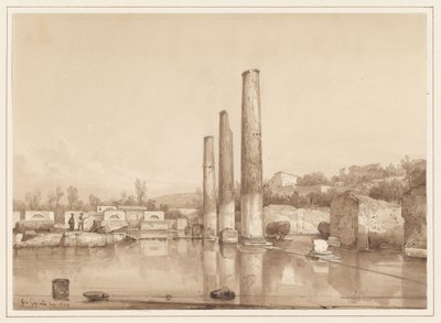 Ansicht der Ruinen in Pompeji von Giacinto Gigante