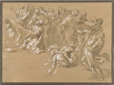 Das Finden des Bechers im Sack von Benjamin (?) von Giacinto Gimignani
