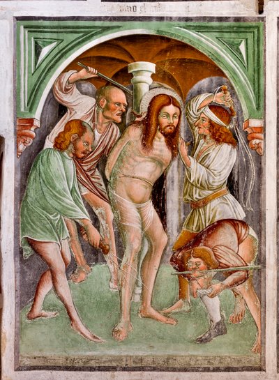Geißelung (Detail) von Giacomo Borlone de Buschis