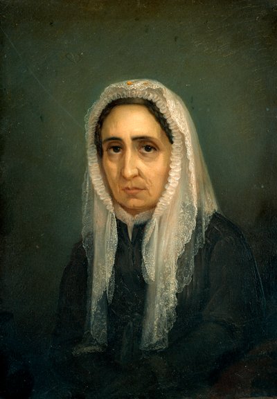Porträt von Maria Mazzini Gemälde von Giacomo Ulisse Borzino (19. Jahrhundert) Genua, Museo del Risorgimento von Giacomo Ulisse Borzino