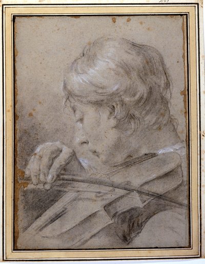 Der Geiger. G. P. Piazzetta (1683 - 1754). Mailand, Brera. von Giambattista Piazzetta