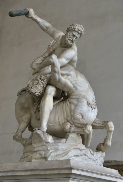Herkules im Kampf gegen den Zentaur Nessus von (after) Giambologna