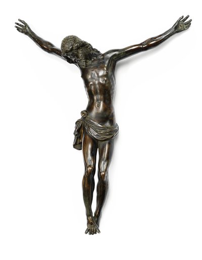 Figur des gekreuzigten Christus, gegossen nach einem Modell von Giambologna, zugeschrieben Antonio Susini und Werkstatt, ca. 1580-1600 von Giambologna