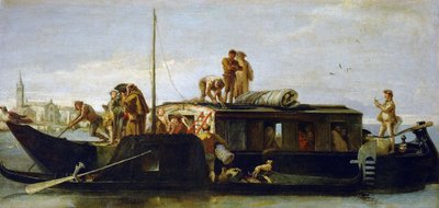 Das Postboot von Giovanni Domenico Tiepolo