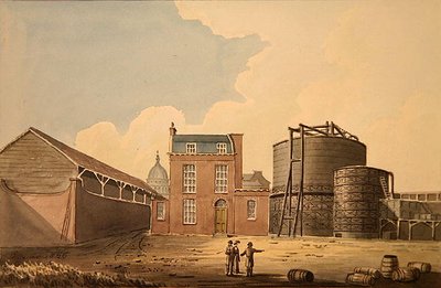 Ansicht der Phoenix Gaswerke, Bankside von Gideon Yates