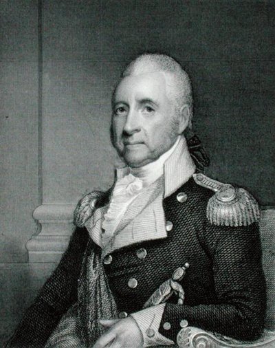 Generalmajor John Brooks (1752-1825) graviert von Asher Brown Durand (1796-1886) nach einer Kopie des Originals von James Herring (1794-1867) (Gravur) von Gilbert (after) Stuart