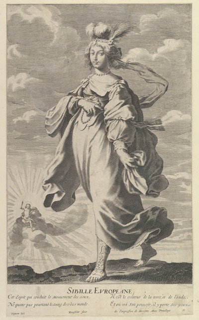 Sibylle Europäische, ca. 1635 von Gilles Rousselet and Abraham Bosse
