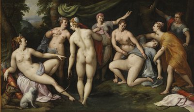 Diana entdeckt Callistos Schwangerschaft von Gillis Coignet