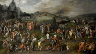 Allegorie der Missbräuche durch die Autoritäten von Kirche und Staat von Gillis Mostaert