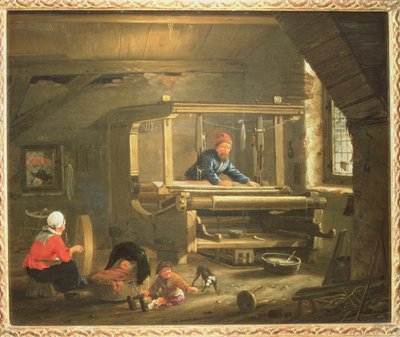 Die Werkstatt eines Webers von Gillis Rombouts