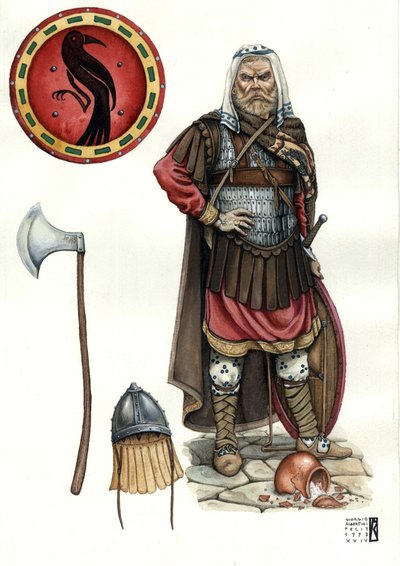 Soldat der Warägergarde, Elitekorps der byzantinischen Armee von Giorgio Albertini