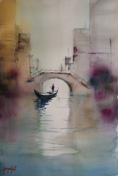 Venedig Kanal Ruhe von Giorgio Gosti