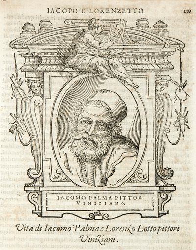 Milan, Biblioteca Braidense, Vite de piv excellent, Giorgio Vasari 1568, Jacopo Palma von Giorgio Vasari