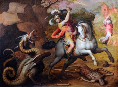 Heiliger Georg und der Drache von Giorgio Vasari