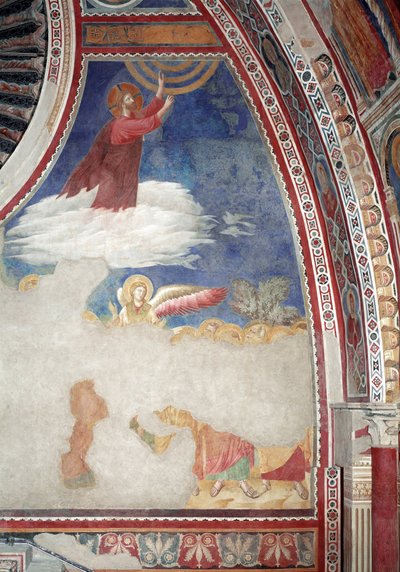 Geschichte des Neuen Testaments: Die Himmelfahrt Christi - Fresko von Giotto (c.1266 1337)