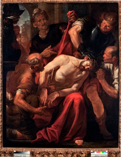 Die Verspottung Christi (Jesus von den Soldaten verspottet) von Giovacchino Assereto