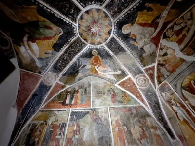 Die Fresken in der Kapelle der Annonciade, Tende um 1470 von Giovanni (attr. to) Baleison
