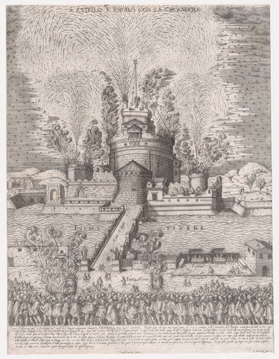 Speculum Romanae Magnificentiae: Das Girandola am Castel Sant