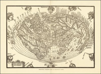 1540 Weltkarte von Giovanni Andrea Vavassore von Giovanni Andrea Vavassori