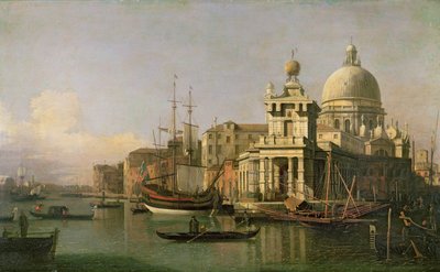 Ansicht der Dogana und Santa Maria della Salute von Giovanni Antonio Canal