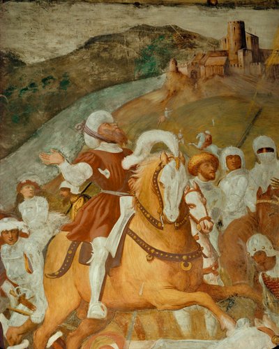 Ein Begleiter des Heiligen Paulus, erschreckt vom Licht von Giovanni Antonio Pordenone