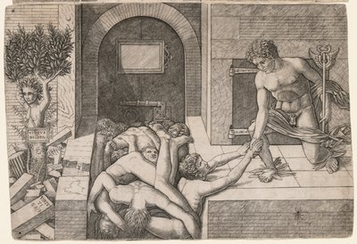Allegorie der Rettung der Menschheit: Virtus Deserta, ca. 1500-1505 von Giovanni Antonio da Brescia