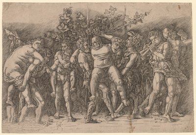 Bacchanal mit Silenus von Giovanni Antonio da Brescia