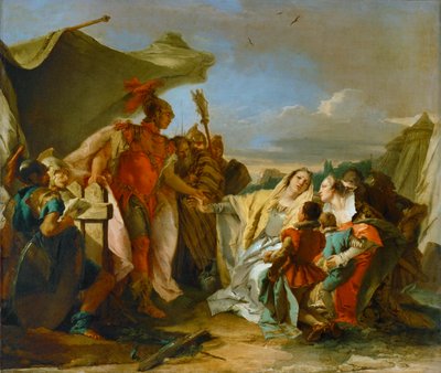 Coriolanus vor den Mauern Roms von Giovanni Battista (1696-1770) Tiepolo