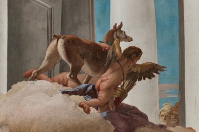Palazzina, Eingangshalle: "Das Opfer der Iphigenie" (Detail) von Giovanni Battista Tiepolo