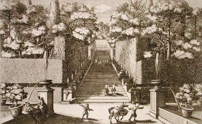 Die große Treppe in der Villa d