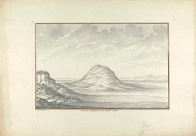 Westansicht des Berges Tabor von Giovanni Battista Borra