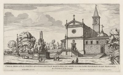Chiesa dedicata à S. Pietro Apostolo (Kirche San Pietro in Montorio) von Giovanni Battista Falda