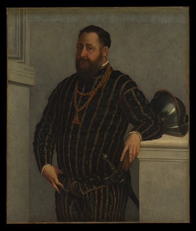 Porträt eines Mannes von Giovanni Battista Moroni