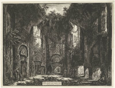 Akademie in der Villa Adriana in Tivoli. Vedute di Roma (Serie) von Giovanni Battista Piranesi