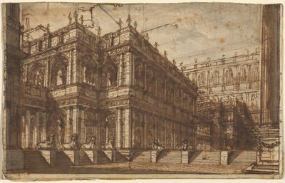 Ein antikes Forum mit Portiken von Giovanni Battista Piranesi