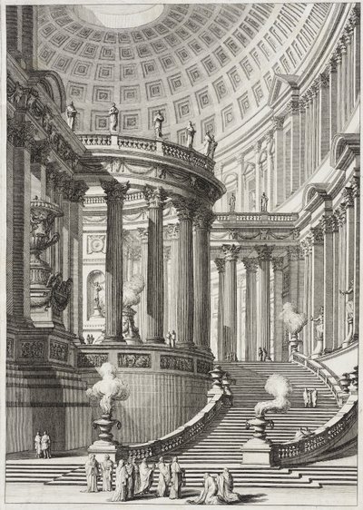 Antiker Tempel von Giovanni Battista Piranesi