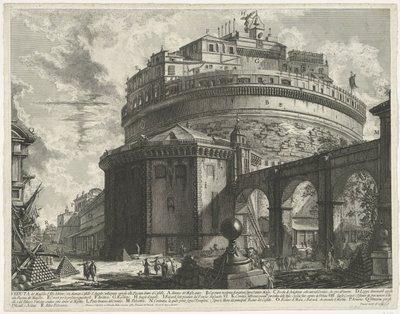 Engelsburg in Rom von Giovanni Battista Piranesi