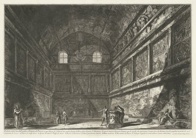Innenansicht der Chiesa di Sant’Urbano in Rom (Gesichter auf Rom) von Giovanni Battista Piranesi