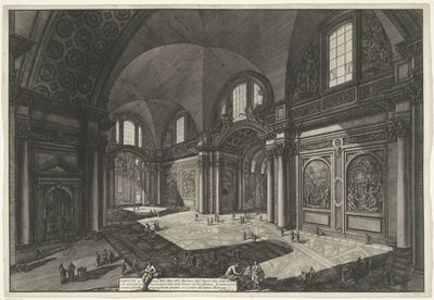 Innenansicht der Santa Maria degli Angeli e dei Martiri in Rom von Giovanni Battista Piranesi
