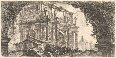 Tafel 9: Konstantinsbogen in Rom, aus "Antichità Romane de