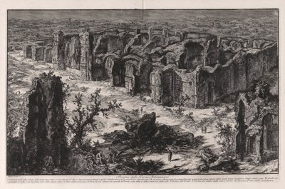 Ruinen der Antoninischen Thermen, aus Vedute di Roma von Giovanni Battista Piranesi