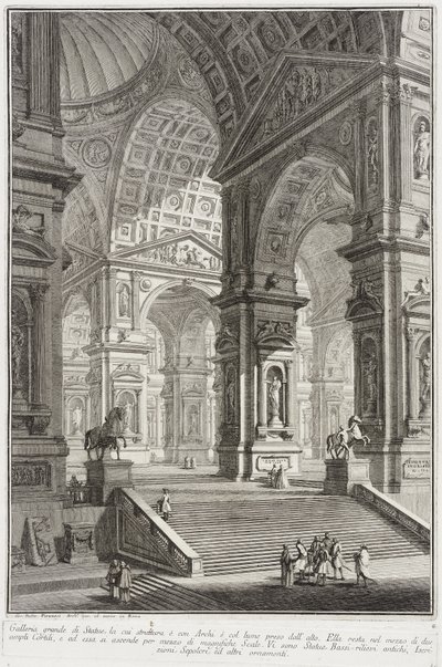 Skulpturengalerie von Giovanni Battista Piranesi