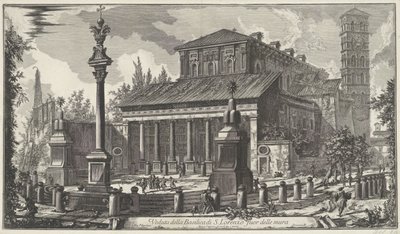 Sankt Laurentius vor den Mauern in Rom von Giovanni Battista Piranesi