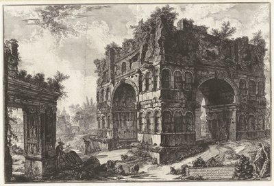 Tempio detto volgarm.te di Giano. A. Arco detto degl von Giovanni Battista Piranesi