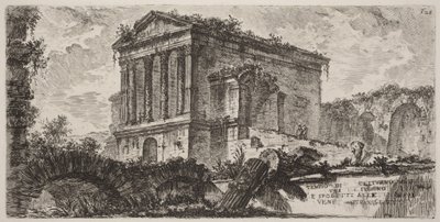 Clitumnon temppeli Folignon ja Spoleton välillä von Giovanni Battista Piranesi