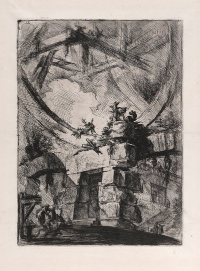 Das Riesenrad, Platte 9 aus Carceri d von Giovanni Battista Piranesi
