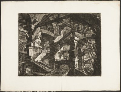 Der gotische Bogen, Tafel 14 aus Imaginary Prisons von Giovanni Battista Piranesi